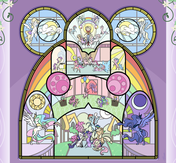 МЛП витражи из замка