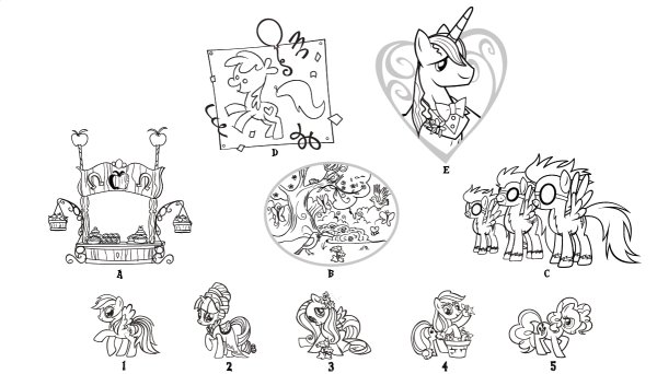 Домик для пони раскраска