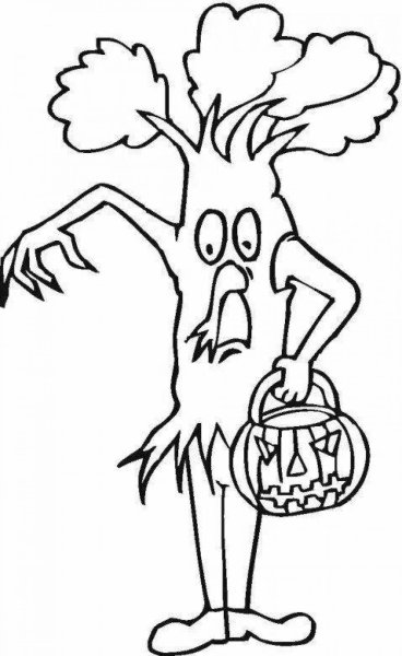 Леший раскраска