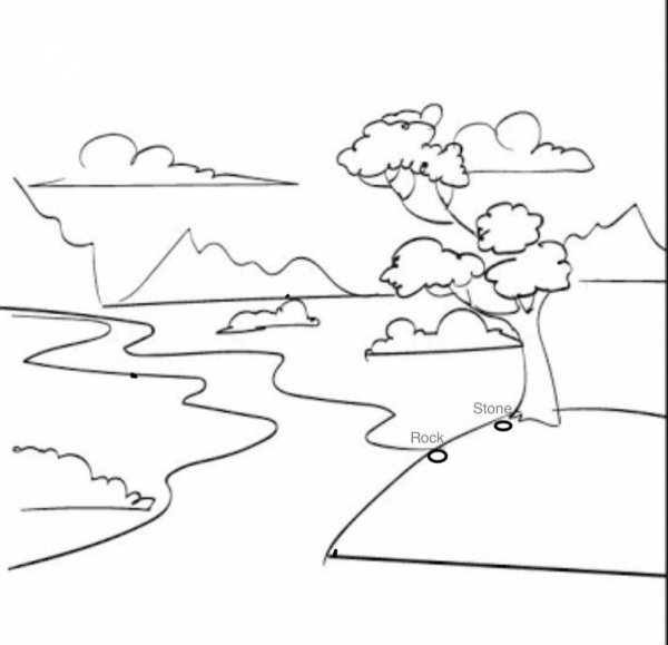 Раскраска пейзаж