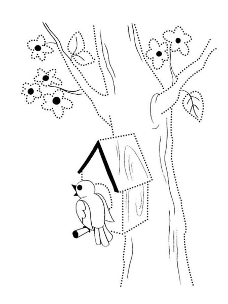 Раскраска. Весна