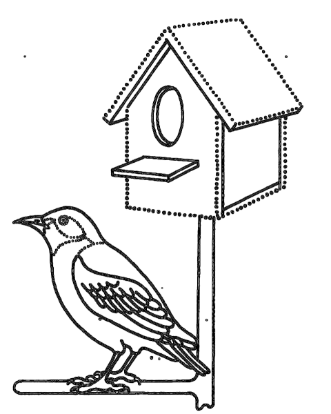 Скворечник раскраска