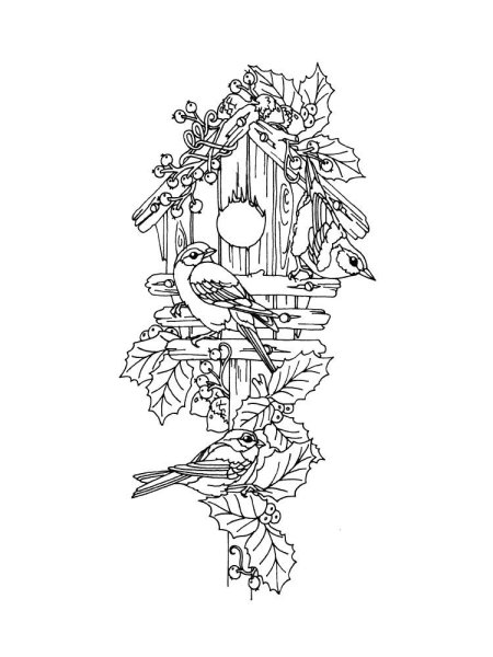 Скворечник раскраска