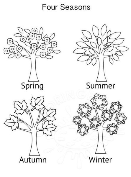 Seasons раскраска