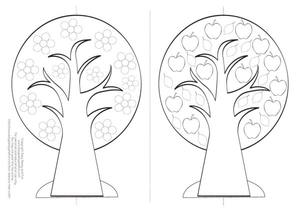 Макет дерева для детского сада