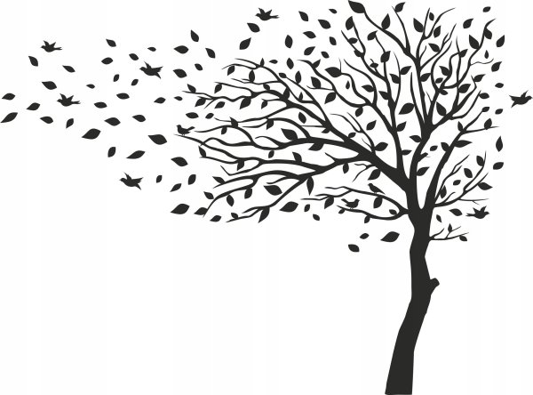 Трафарет "дерево"