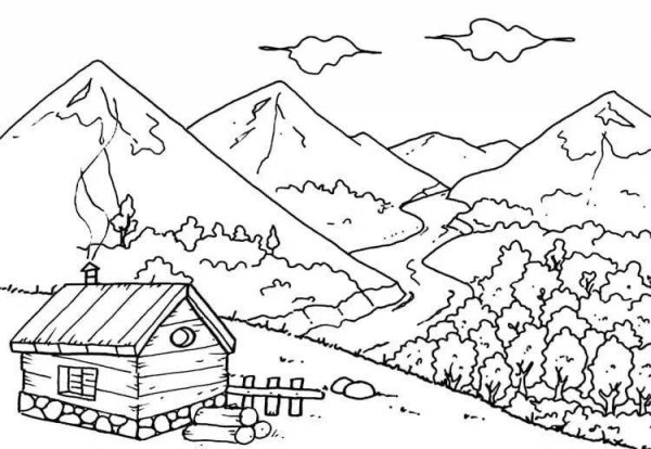 Раскраска природа