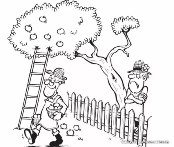 Деревья у соседского забора