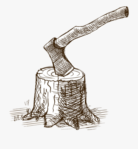 Пенек с топором