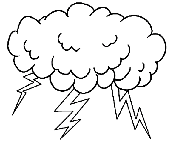 Гроза раскраска