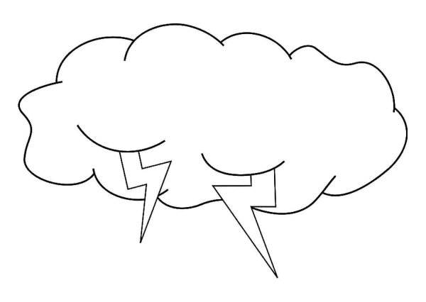 Облако раскраска