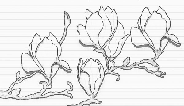 Трафарет цветы для барельефа