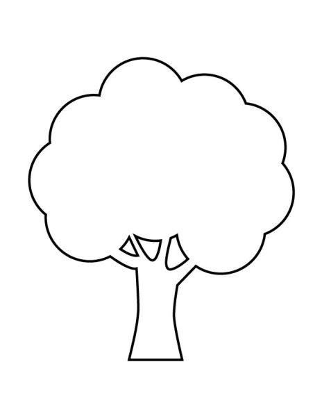 Контур дерева для аппликации