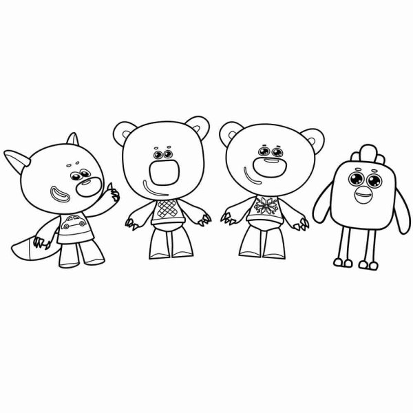 Раскраска мимишки