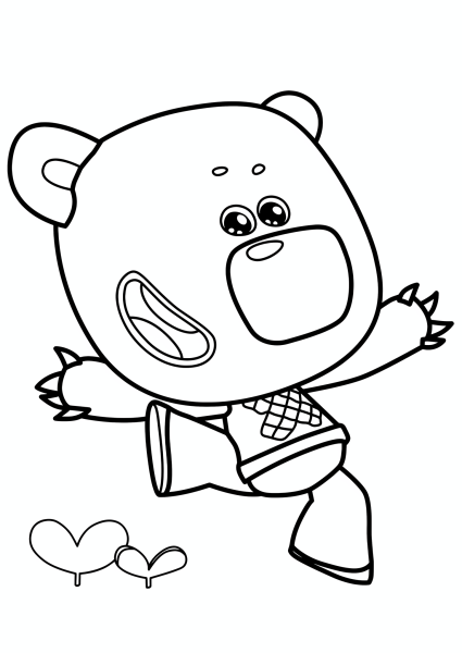 Раскраски Мимимишки тучка и Кеша