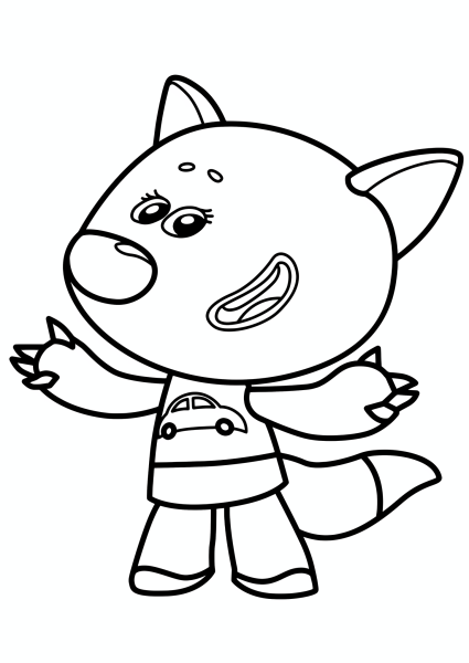 Мимимишки раскраска Кеша и Цыпа