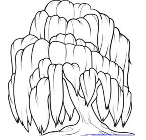 Ива раскраска для детей