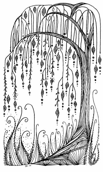 Плакучая Ива Графика