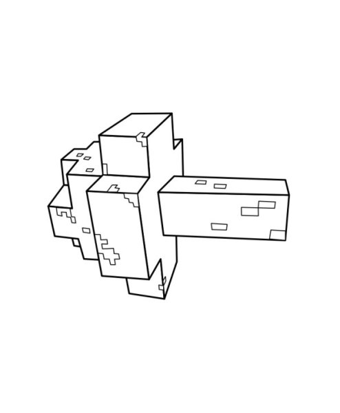 Дерево майнкрафт раскраска