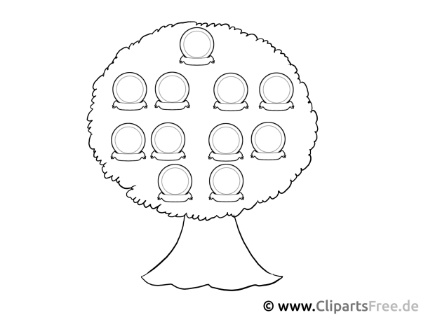 Семейное дерево раскраска