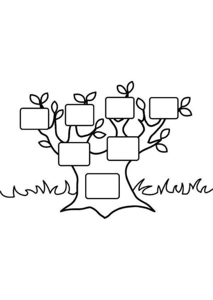 Генеалогическое дерево шаблон