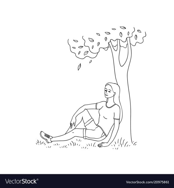 Человек под деревом