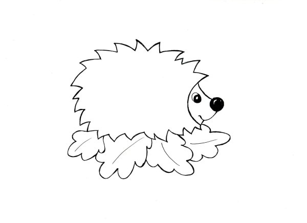 Раскраска Ёжик