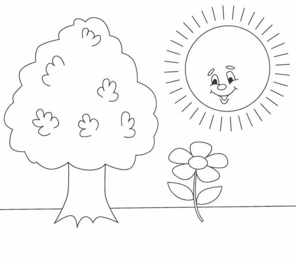 Весенние раскраски для детей средней группы