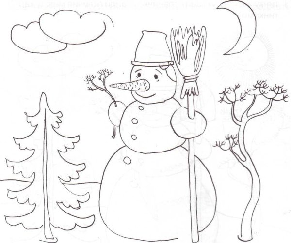 Новогодние рисунки на изо