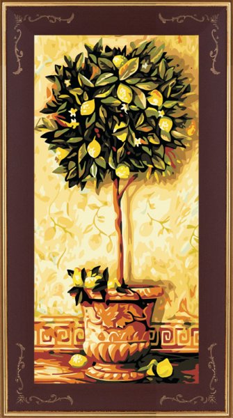 Алмазная мозаика лимонное дерево