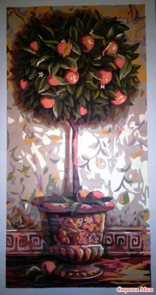 Алмазная мозаика апельсиновое дерево