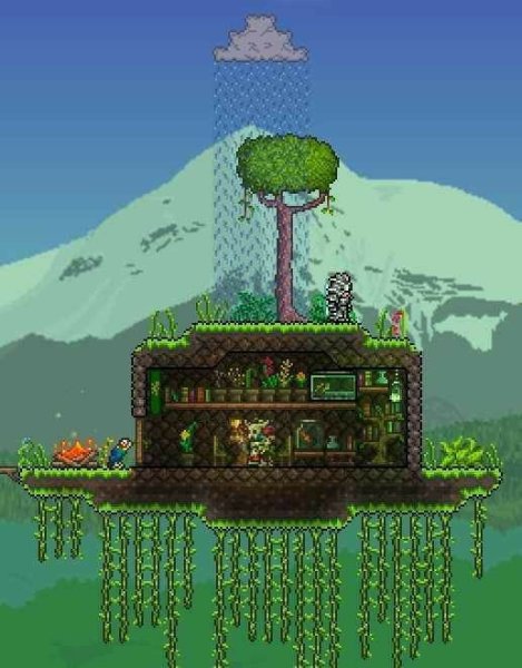 Террария домики для НПС