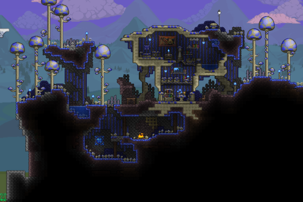 Домик в святом биоме террария