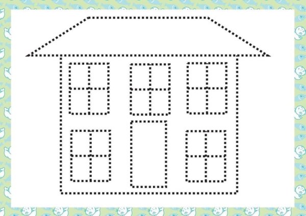 Домик по точкам