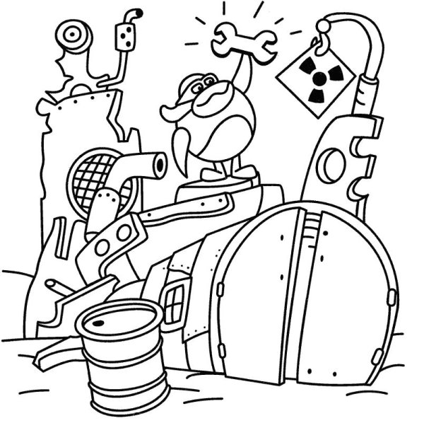 Домики смешариков раскраска