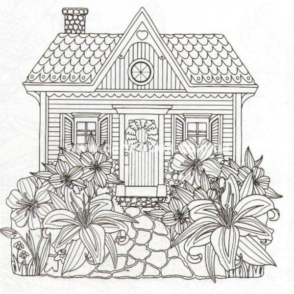 Красивый домик антистресс