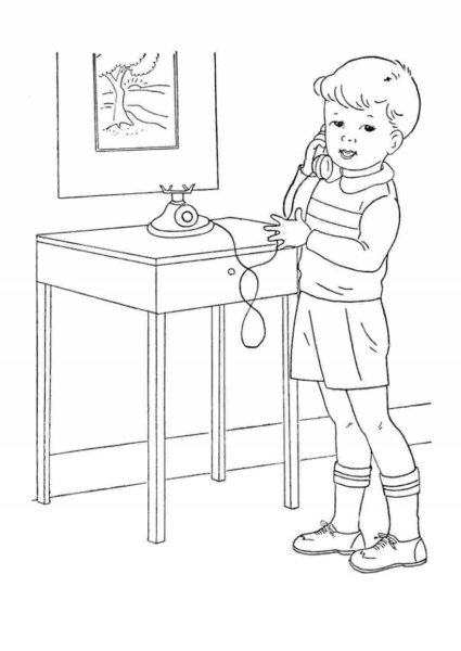 Раскраска безопасность дома для детей