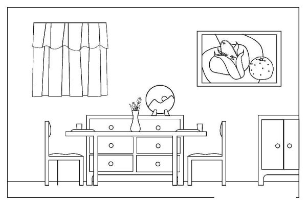 Мебель для раскрашивания в средней группе