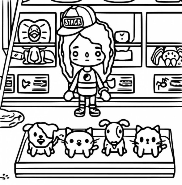 Пока бока раскраска