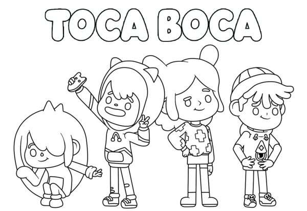 Toca boca раскраска