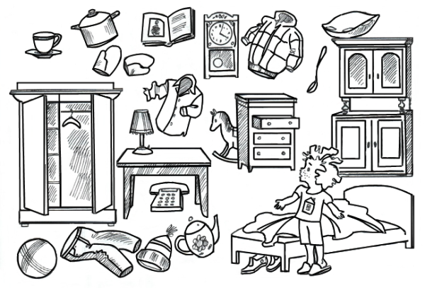 Мебель задания для детей