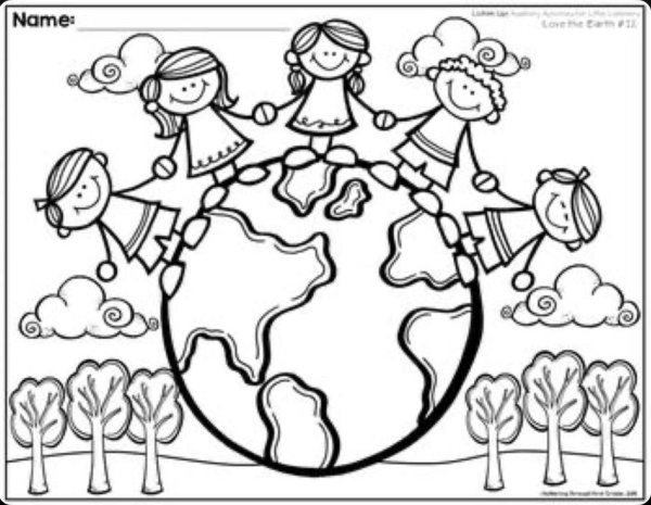 Мы жители земли раскраски для детей