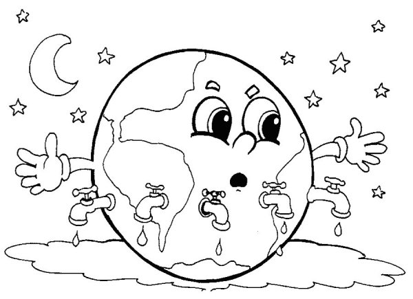 Всемирный день воды раскраска