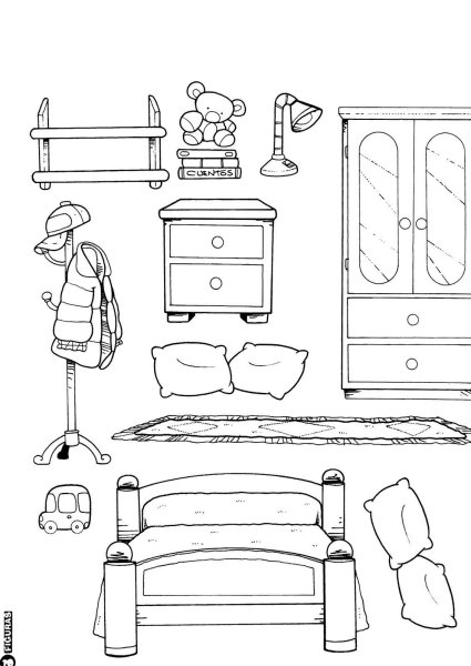 Мебель рисунок для детей