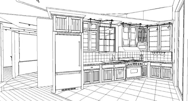 Раскраска кухня