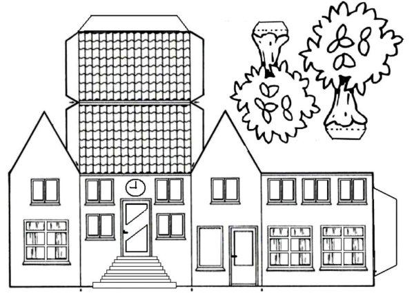 Развертка домика