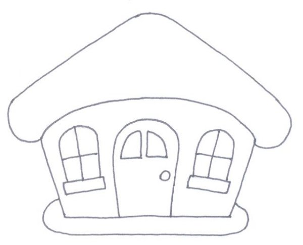 Аппликация домик