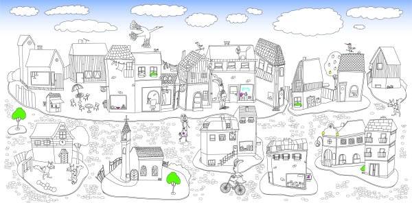 Раскраска "город"