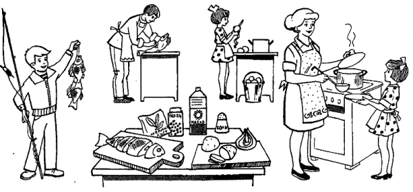 Раскраска домашние дела