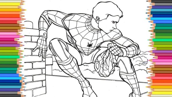Человек паук фильм раскраска